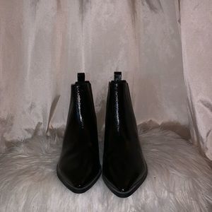 Faux Leather Chelsea Boots